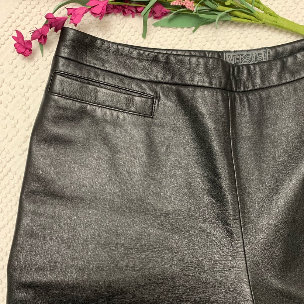Vintage Versace Leather Pants 30/44 AUTHENTIC